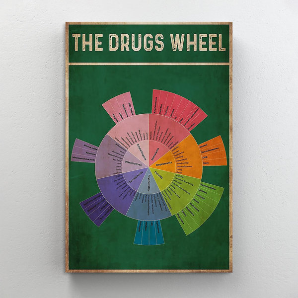 Trinx Pharmacy The Drugs Wheel 1 Piece Rectangle Graph Pharmacy The